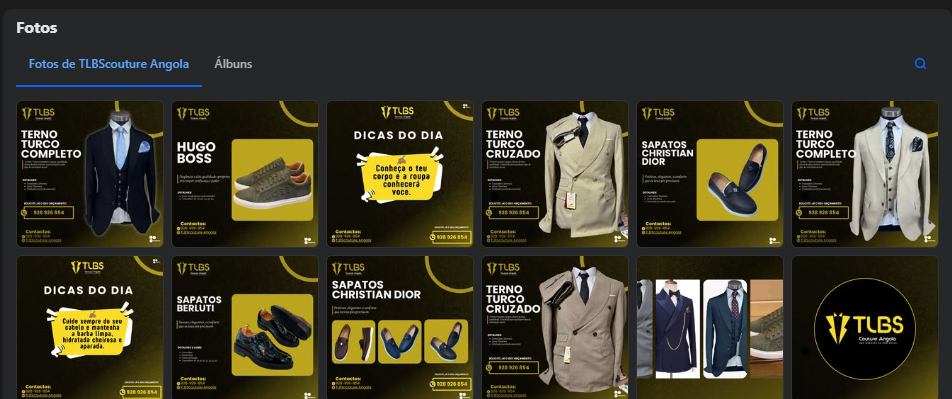Arranque Digital para Marca de Moda Masculina – TLBScouture Angola