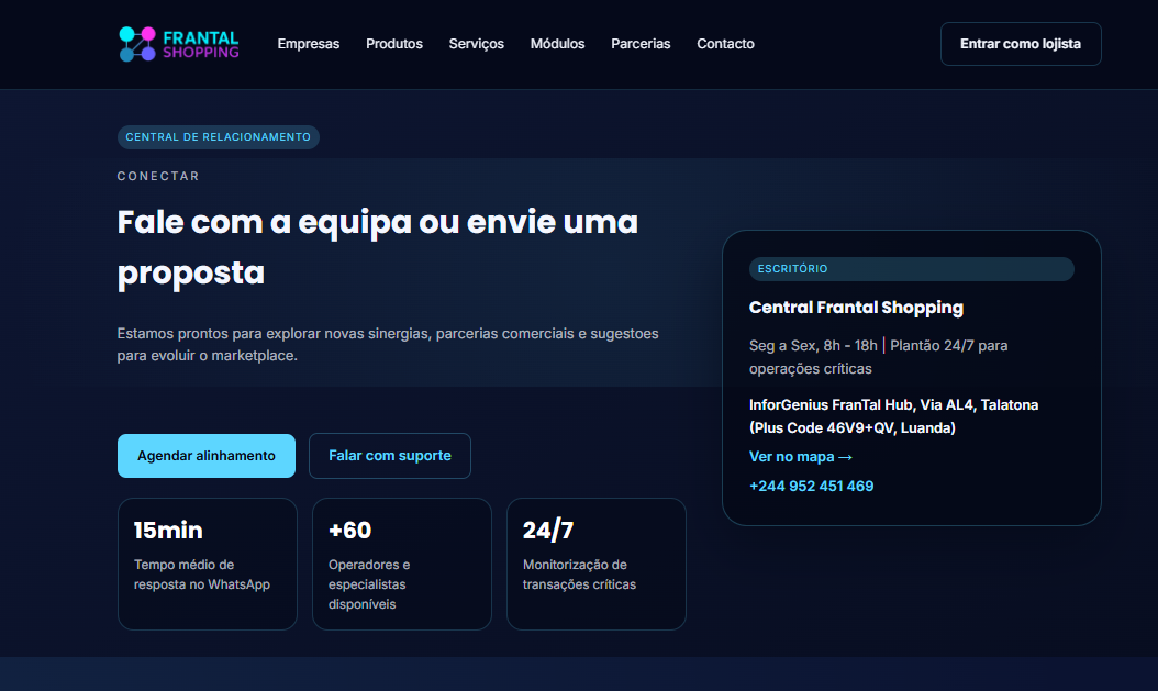 Desenvolvimento e Lançamento do Frantal Shopping – Marketplace Multimarcas Integrado ao Ecossistema Frantal