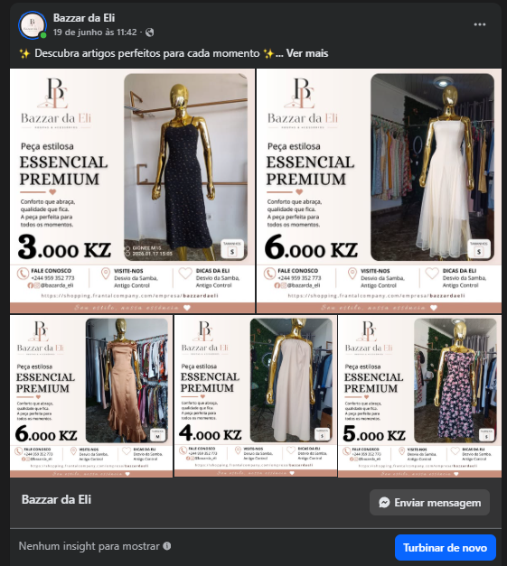 Digital + Tráfego Pago para Loja de Moda Feminina – Bazzar da Eli